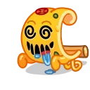 Slice of Pizza emoji 😵‍💫