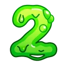 Емодзі Slime Font Emoji 2️⃣