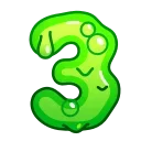 Slime Font Emoji emoji 3️⃣