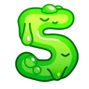 Slime Font Emoji emoji 5️⃣