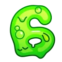 Эмодзи Slime Font Emoji 6️⃣