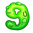 Эмодзи Slime Font Emoji 9️⃣