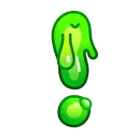 Эмодзи Slime Font Emoji ❗️