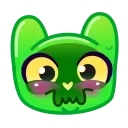 Slippery Cat Emoji stiker ☺