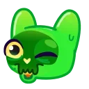 Стікер Slippery Cat Emoji 😉