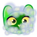 Slippery Cat Emoji stiker 😶