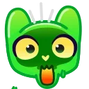 Стикер Slippery Cat Emoji 😲