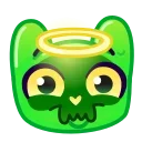 Емодзі Slippery Cat Emoji 😇