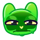 Емодзі Slippery Cat Emoji 😑