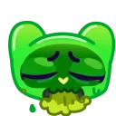 Емодзі Slippery Cat Emoji 🤢