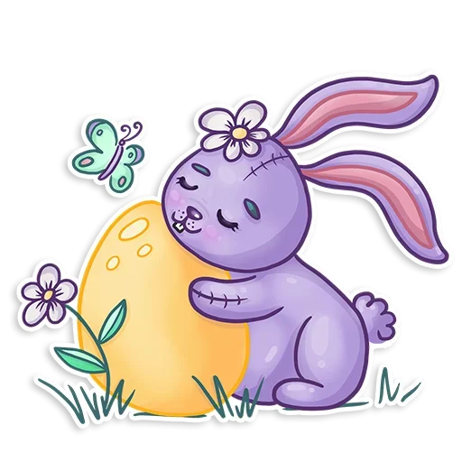 Telegram Sticker «Small Rabbit» 🥚