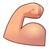 Telegram emoji «Смайлы Viber» 💪