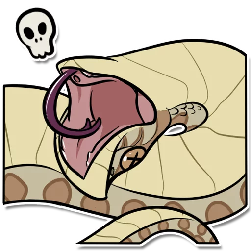 Telegram Sticker «Snakes» 💀