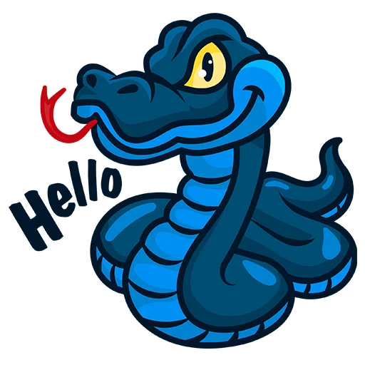Blue_Snake emoji 👋