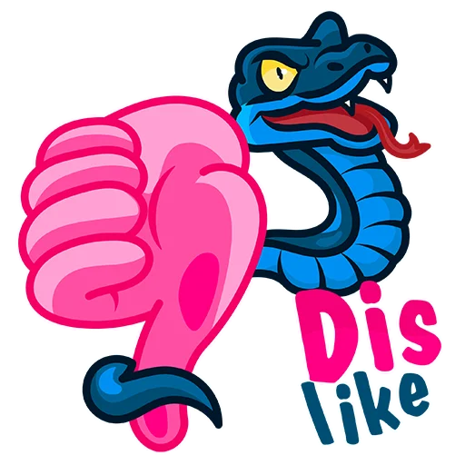 Blue_Snake emoji 👎