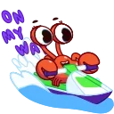 Стікер Snappy Crab 🏃‍♂️