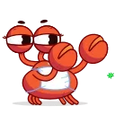 Стікер Snappy Crab 🦠