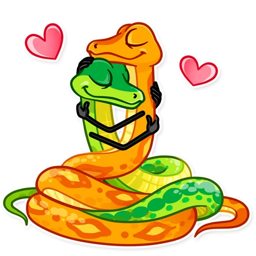 Telegram Sticker «Sneaky Snakie» 👐