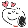 Telegram emoji Snoopy Drawn
