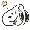 Telegram emoji Snoopy Drawn