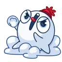Snowball  emoji 😵