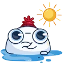 Snowball emoji 🌤