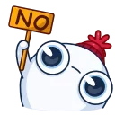Snowball emoji 🙅‍♂️