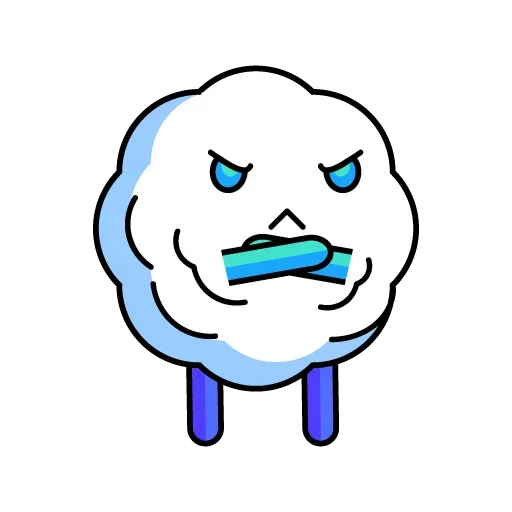 Snowball emoji 😡