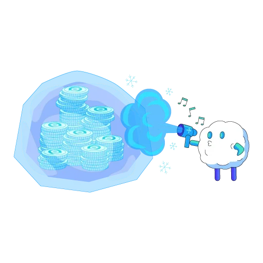 Snowball emoji 💰