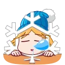 Снежинка emoji 😴