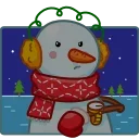 Snowman stiker 😠