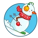 Snowman emoji ⛷
