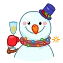 Snowman stiker 🥂