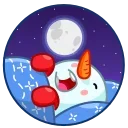 Snowman emoji 😴