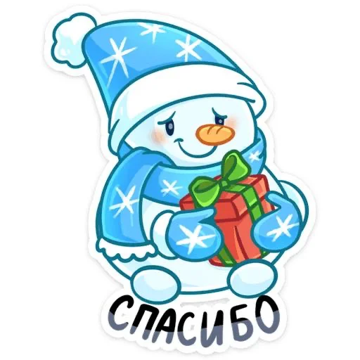 Снеговик emoji 😘