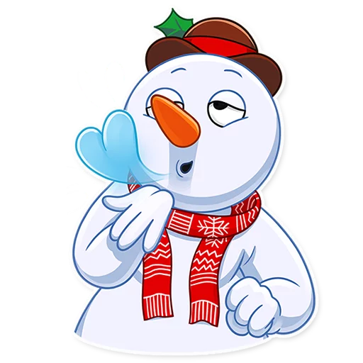 Telegram stiker «Snowy Buddy» 