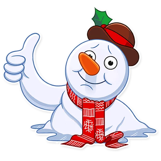 Telegram stiker «Snowy Buddy» 👍