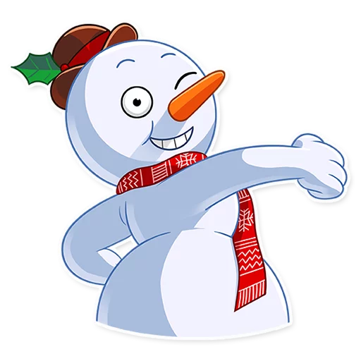 Telegram Sticker «Snowy Buddy» 😉