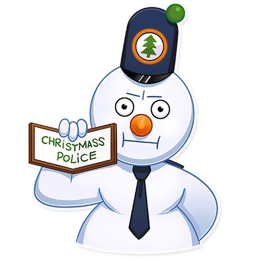 Snowy Buddy emoji 👮