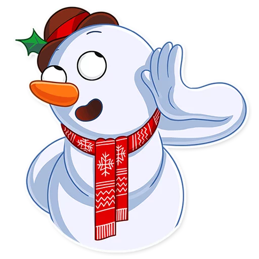 Telegram Sticker «Snowy Buddy» 👂