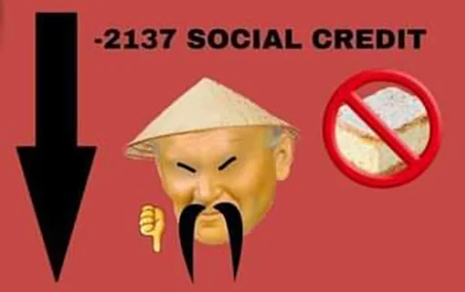 Стикер China Social Credits 【﻿Ｔｉａｎａｎｍｅｎ １９８９ Ｅｄｉｔｉｏｎ】 👨‍🦳