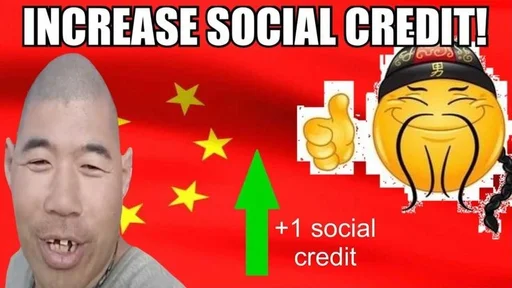 Social credit china stiker 😲