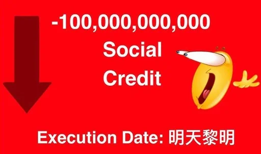 Social credit china stiker 😬