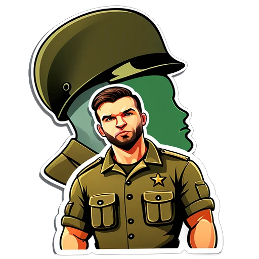 Стікер Telegram «Soldier Barik» 😡