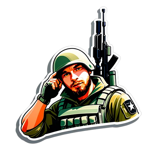 Стікер Telegram «Soldier Barik» 🫡