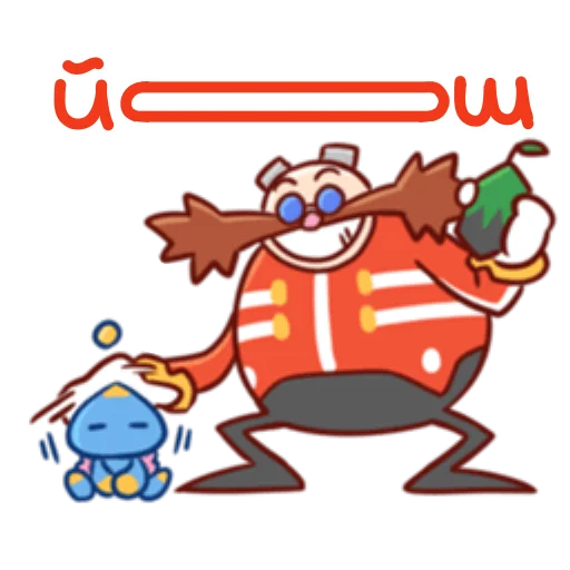 Стикер Sonic Cute Emoji UA 👍