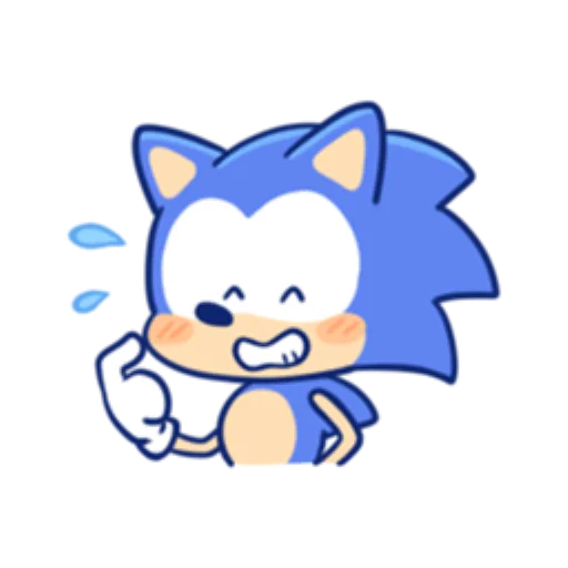 Стікер Telegram «Sonic Cute Emoji UA» 😅