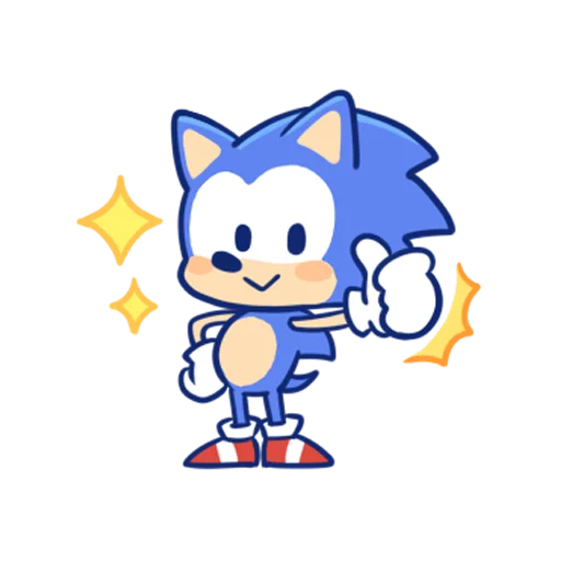 Стікер Telegram «Sonic Cute Emoji» 👍