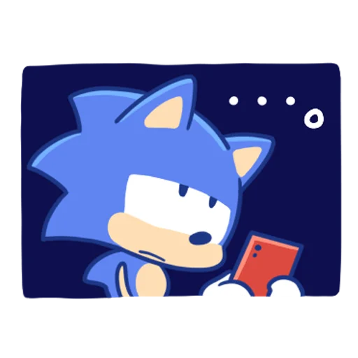 Sonic Cute Emoji sticker 🙃
