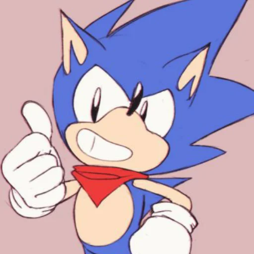 Telegram Sticker «Sonic the hedgehog» 👍